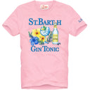 t-shirt MC2 SAINT-BARTH Man cotton with Gin and flower print