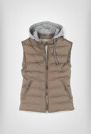 bodywarmer Fradi matelassé en mélange de coton. Coupe ajustée