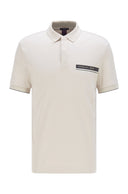 polo Porsche Boss Slim Fit en coton biologique interlock