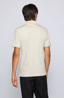 polo Porsche Boss Slim Fit en coton biologique interlock