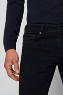 jeans HUGO BOSS extra slim fit en denim bleu marine foncé