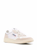 BASKET AUTRY MEDALIST CUIR BLANC DAIM