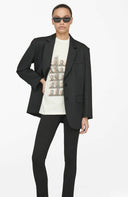 t-shirt Anine Bing HUDSON TEE MONOGRAM