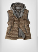 bodywarmer Fradi Imbottito Uomo in Cotone BASIL - Beige