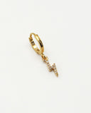 boucle oreilles NILAI Mini créole Lily charms eclair (à l’unité)