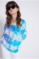 PULL PONCHO Not Shy IMPRIMÉ CACHEMIRE OCEANIE