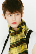 echarpe M.Lonnberg  SCOTT YELLOW CHECK