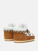 moon boot LAB69 ICON TAN SHEARLING PUMPS