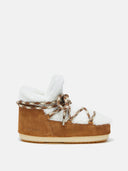 moon boot LAB69 ICON TAN SHEARLING PUMPS