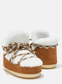 moon boot LAB69 ICON TAN SHEARLING PUMPS