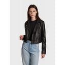 perfecto Oakwood NIKKO (REF. 64043) NOIR - BLOUSON COURT EN CUIR VÉRITABLE LISSE