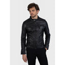 blousons Oakwood CASEY (REF. 60901) NOIR - BLOUSON EN CUIR VÉRITABLE