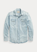 Chemises western classique en denim Ralph lauren