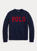 pull Ralph Lauren à logo en laine mélangée Enregistrer dans les favoris