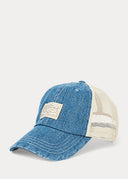 casquette Ralph Lauren en denim à patch logo