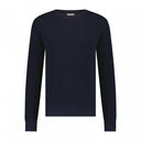 pull State of Art Pull col rond en coton biologique - blue foncé uni