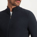 cardigan State of Art avec texture en nid d´abeille délicate - blue foncé/anthracite