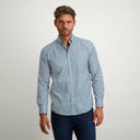 chemise State of Art en popeline regular fit - blue foncé/gris-bleu