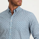 chemise State of Art en popeline regular fit - blue foncé/gris-bleu