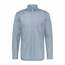 chemise State of Art en popeline regular fit - blue foncé/gris-bleu