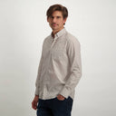 chemise State of Art en popeline regular fit - fuchsia/beige