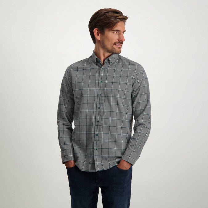 Veste croisée bleu électrique à carreaux en lin-coton légère Veste croisée bleu électrique à carreaux en lin-coton légère