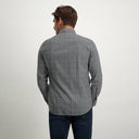 chemise State of Art Chemise à carreaux - gris moyen/blue foncé