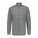 chemise State of Art Chemise à carreaux - gris moyen/blue foncé