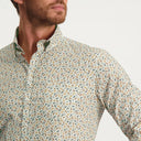 chemise State of Art popeline en coton stretch - blanc/sulfureux