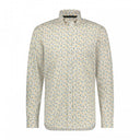 chemise State of Art popeline en coton stretch - blanc/sulfureux