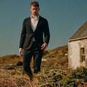 blazer State of Art Modern Classics colbert en laine mélangée - blue foncé uni