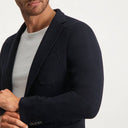 blazer State of Art Modern Classics colbert en laine mélangée - blue foncé uni
