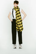 echarpe M.Lonnberg  SCOTT YELLOW CHECK