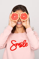 sweat French Disorder SMILE BRODERIE