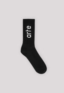 chaussette Arte PALY LOGO VERTICAL SOCK - BLACK