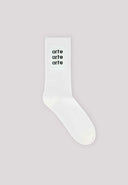 chaussette Arte PALY TRIPLE LOGO SOCKS - WHITE