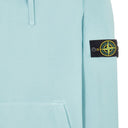 hoodie Stone Island 64151 COTTON FLEECE GARMENT DYED AQUA