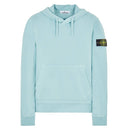 hoodie Stone Island 64151 COTTON FLEECE GARMENT DYED AQUA