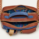 sac Claris Virot SAC CÉSAR Cuir noisette indigo