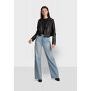 perfecto Oakwood NIKKO (REF. 64043) NOIR - BLOUSON COURT EN CUIR VÉRITABLE LISSE