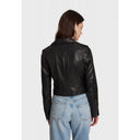 perfecto Oakwood NIKKO (REF. 64043) NOIR - BLOUSON COURT EN CUIR VÉRITABLE LISSE